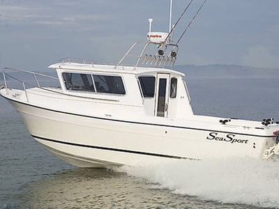 Outboard cabin cruiser - KENAI 2600 - Sea Sport, Inc - hard-top / sport-fishing / 4-berth
