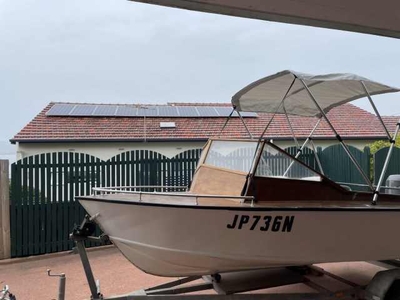 Boat for sale. 1988 timber run about. 4 m