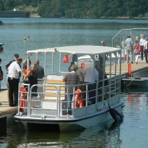 Passenger boat - WE PRO 700 - BORD A BORD - catamaran / electric / aluminum
