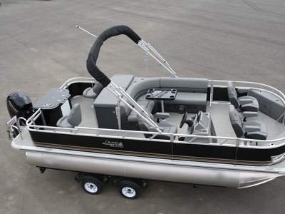 Triple Tube-New 21 Ft Fishing Pontoon Boat With 150 Hp And Trailer