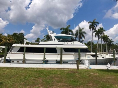 1990 Hatteras 80 Cockpit Motor Yacht powerboat for sale in Florida