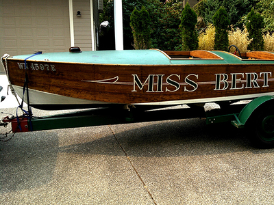 15 Feet 1936 Outboard Racing Runabout