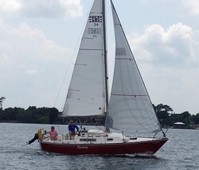 24 1977 c&c 24 sailboat in merritt island, fl