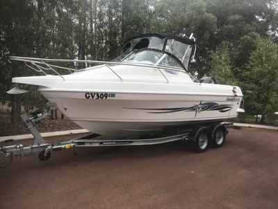 Haines Hunter 565 Offshore Boat on Mackay dual axle trailer