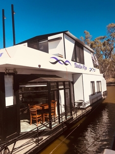 TWO-STOREY HOUSEBOAT AND MOORING