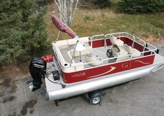 New 18 Grand Island Pontoon Boat-50 Four Stroke And Trailer