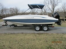 TAHOE 2150 DECK BOAT W/ MERC. 150HP AND A FACTORY TRAILER AND COVER