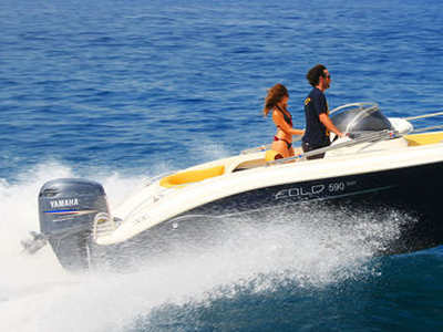 Outboard day cruiser - 590 day - Eolo - open / dual-console / 7-person max.