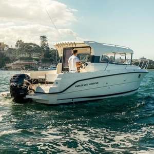 Outboard day fishing boat - 800 WEEKEND - Parker Poland - wheelhouse / with enclosed cockpit / 8-person max.