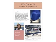 1984 Pearson 34 sailboat for sale in Massachusetts
