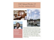 1987 Island Packet 27 sailboat for sale in Massachusetts