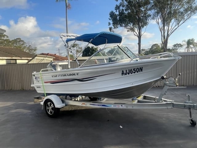 2018 QUINTREX 450 FISHABOUT & 60 hp YAMAHA 4 stroke only 190 hours