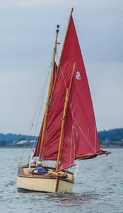 For Sale: 18ft Gaff Yawl, David Moss, inboard and Road Trailer