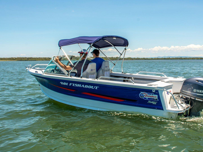 Quintrex 481 Fishabout + Yamaha F75hp 4-Stroke - Pack 3 for sale online prices