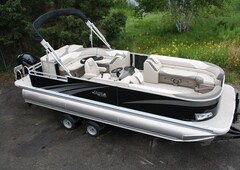 Two Triple Tube Pontoon Boat-with 115 Hp And Trailer