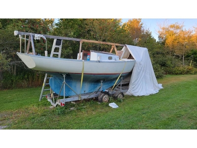 1967 Sailstar Sea Sprite 23 Weekender with trailer sailboat for sale in Maine