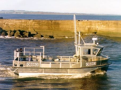 Utility boat - ALN 008 ‘Enterprise’ - Alnmaritec - catamaran / inboard