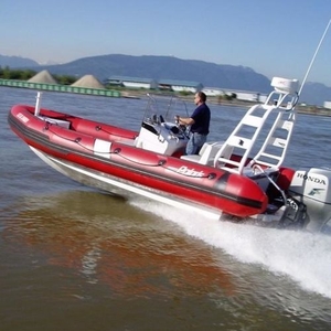 Utility boat - PRH 590 - Polaris boat - outboard / aluminum / rigid hull inflatable boat