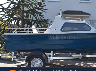 Angelboot mit Trailer | Kajütboot Motorboot Sportboot Spaßboot I431-Fisher