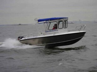 Outboard center console boat - 720 WA - TRIDENT Aluminium Boats - with enclosed cockpit / sport-fishing / aluminum
