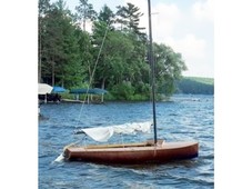 Custom cold molded mahogany Jet 14 sailboat for sale in Illinois