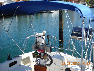 1991 capitol yachts newport pilot house sailboat for sale in Florida