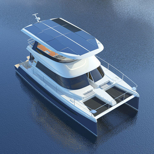 Catamaran express cruiser - ELIGHT 44 - NOVA LUXE YACHTS - inboard / diesel-electric hybrid with solar energy / diesel-electric hybrid