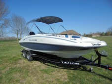 TAHOE 2150 DECK BOAT W/150HP MERCURY FOUR STROKE, FACTORY TRAILER AND COVER