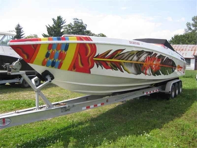 1997 Apache 36 Warrior powerboat for sale in