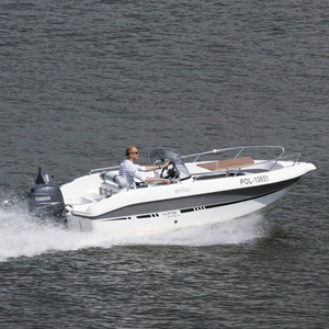 Outboard center console boat - 475 - Galia Boats - side console / 4-person max. / sundeck