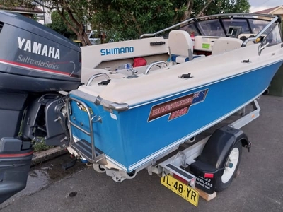 Top cond haines hunter v16r with yamaha 115 hp salt water series