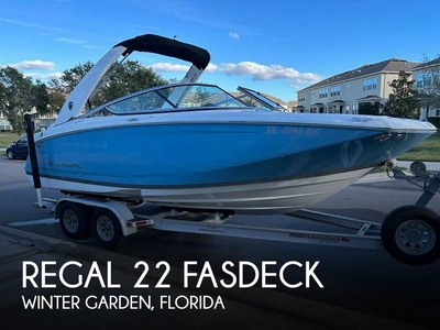 Regal 22 Fasdeck (powerboat) for sale