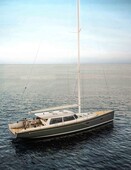 cruising sailing yacht - sou wester 53 - hinckley - 2-cabin with open transom twin steering wheels