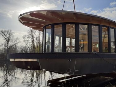 Catamaran houseboat - Barkmet Aluminum Boats & Houseboats - outboard / electric / diesel