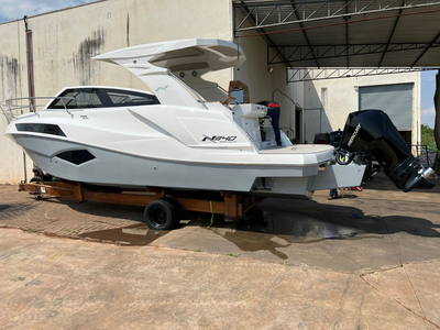 Lancha Nx Boats 340 + 2x Motor De Popa 225hp V6 Mercury + Ca