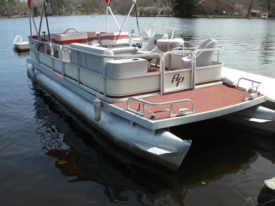 1988 Godfrey 24 Aqua Patio powerboat for sale in Massachusetts