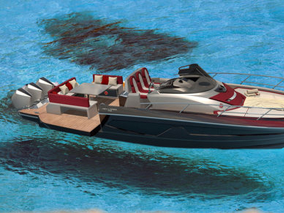 Outboard express cruiser - KL 40 - Sessa Marine - triple-engine / open / sea