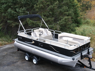 New 20 Ft Quad Pontoon Boat-60 Four Stroke And Trailer