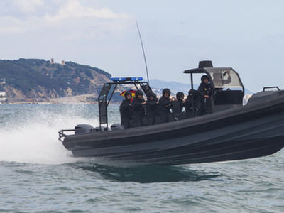 Military boat - 1400 STEALTH RFB - Aresa Shipyard - outboard / GRP / rigid hull inflatable boat
