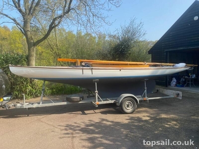 For Sale: GRP Broads One Design (BOD, Brown Boat) & Trailer - topsail.co.uk
