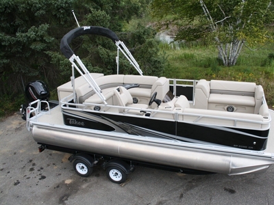Triple Tube- 20 Ft Pontoon Boat With 150 Hp And Trailer