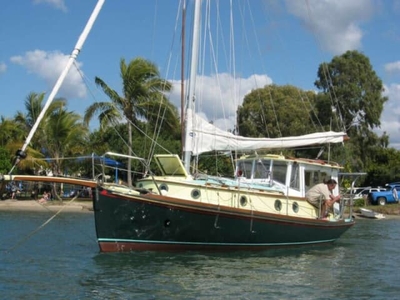Couta Boat based motor sailer with fantail custom one off