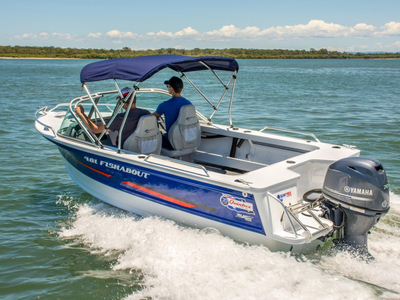 Quintrex 481 Fishabout Pro fitted with a F75 EFI 4 Stroke