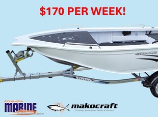 NEW Makocraft 430 Estuary Tracker Tournament B, M, T PACKAGE FROM ROCKHAMPTON MARINE!!