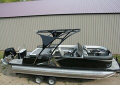 Triple Tube New 2485 LSZ VRB Pontoon Boat With 300 Hp Trailer