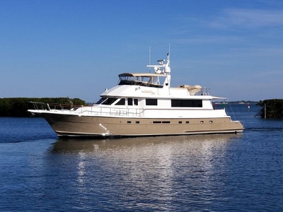 1990 Hatteras 74 Sport Deck powerboat for sale in Florida