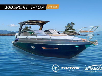 Lancha Triton 300 Sport T-top || Zero || Lançamento | Diesel
