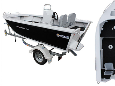 Brand new Horizon 415 EasyFisher PRO deep V aluminium boat available in a centre or side console or as an open tiller steer model.