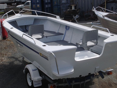 Brand new Horizon 4.65m Easy Fisher PRO deluxe tiller steer aluminium boat.