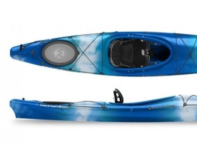 Brand new Wilderness Systems Tsunami 125 touring kayak with rudder.